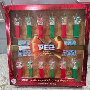 PEZ Twelve Days of Christmas Ornaments Dispensers Candy‎ Holiday Collection